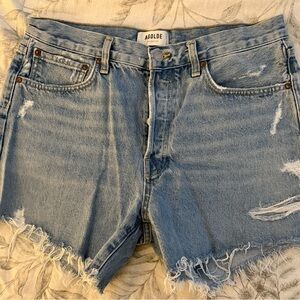 AGOLDE Distressed Parker Long Denim Jean Shorts Size 29
